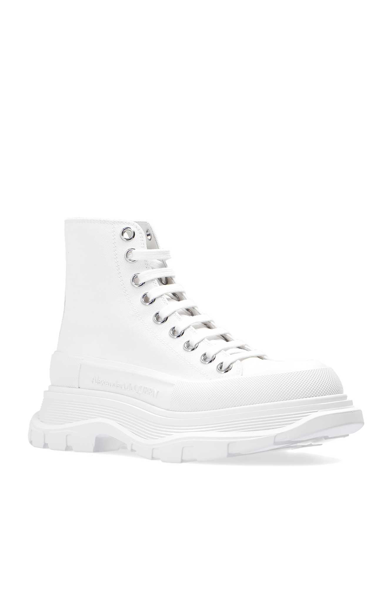 Alexander mcqueen trainers triple white online